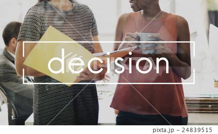 Decision Decide Determination Resolve Pick Selection Concept 24839515
