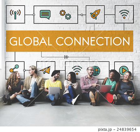 Connection Wireless Online Transmission Transfer Concept Connection Wireless Online Transmission Transfer Concept 24839654