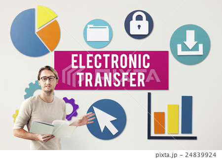 Electronic Transfer Banking Data Internet Concept 24839924