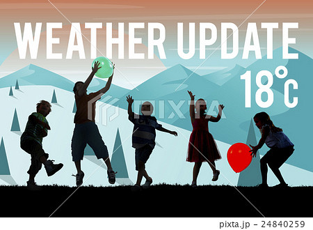 Weather Update Temperature Forecast News Meteorology Concept 24840259