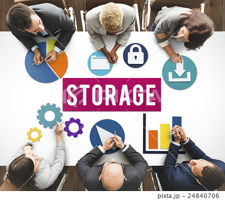 Storage Cloud Network Space Concept 24840706