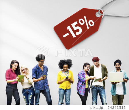 Sale Discount Label Tag Commerce Concept 24841513