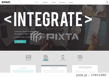 Integrate Merging Blend Combine Concept 24841880