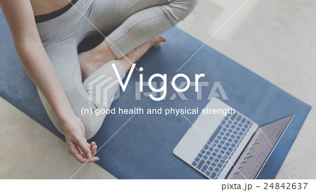Vigor Energy Strength Powerful Strong Healthy Fitness Concept 24842637