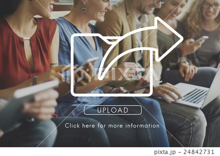 Data Transfer Exchange Sharing Sync Upload Concept 24842731