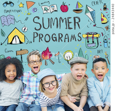 Summer Kids Camp Adventure Explore Concept 24843440