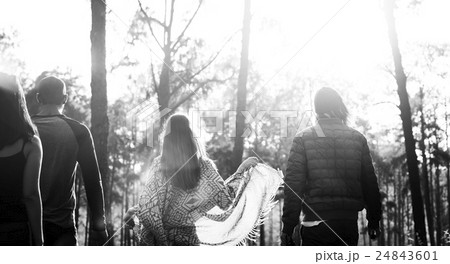 People Friendship Hangout Traveling Destination Camping Concept People Friendship Hangout Traveling Destination Camping Concept 24843601