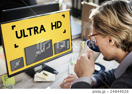 Ultra HD Definition Monitor Resolution Screen Concept 24844026