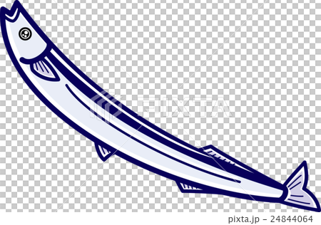 さんまイラスト　一尾 24844064