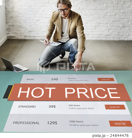 E-Commerce Sale Hot Price Discount Deal Concept 24844476