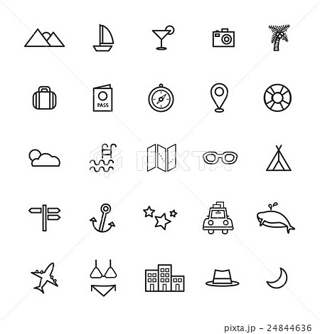 Travel Destination Icon Vectors Illustration Concept Travel Destination Icon Vectors Illustration Concept 24844636