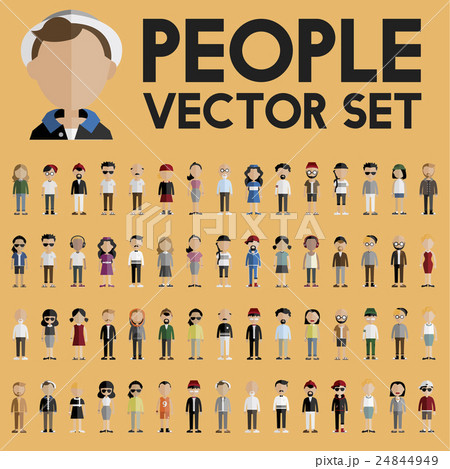 Diversity Community People Flat Design Icons Concept Diversity Community People Flat Design Icons Concept 24844949