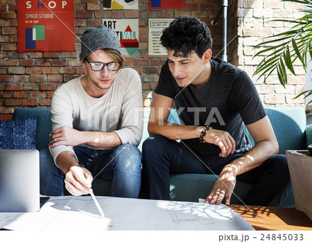 People Meeting Discussion Design Talking Blueprint Concept People Meeting Discussion Design Talking Blueprint Concept 24845033