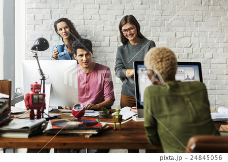 African Descent Brainstorming Working Workplace Concept African Descent Brainstorming Working Workplace Concept 24845056
