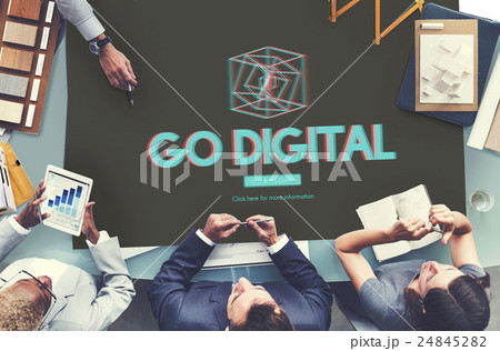 3D Three Dimensional Futuristic Display Modern Concept 3D Three Dimensional Futuristic Display Modern Concept 24845282