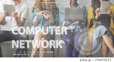 Computer Network Digital Connection Technology Concept Computer Network Digital Connection Technology Concept 24845623
