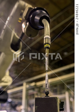 Robot welding in check position program 24846221