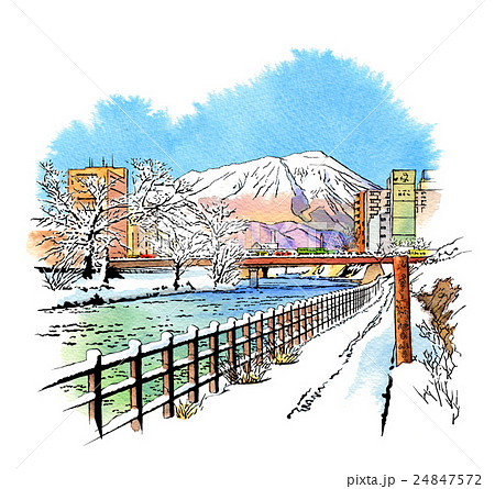 盛岡と岩手山 盛岡と岩手山 24847572