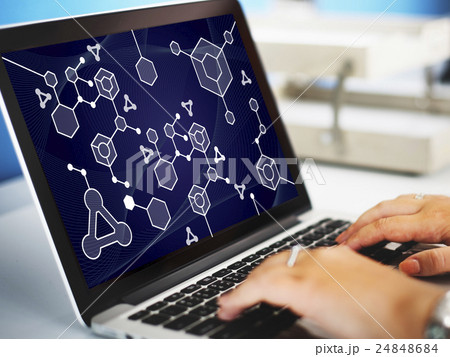 Molecular Structure Chemistry Science Experiment Concept Molecular Structure Chemistry Science Experiment Concept 24848684