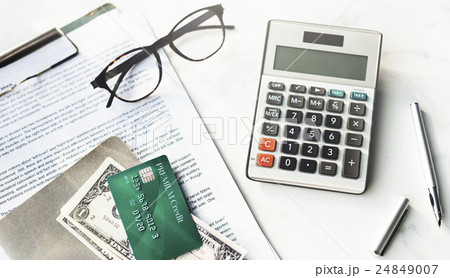 Credit Debit Card Financial Money Paying Balance Concept 24849007
