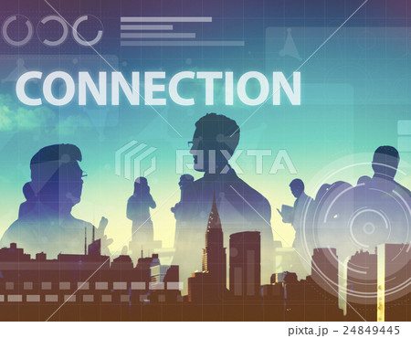Computer Network Digital Connection Technology Concept 24849445