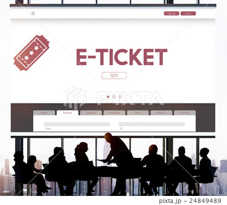 E-Ticket Ticket Booking Reservation Travel Concept 24849489