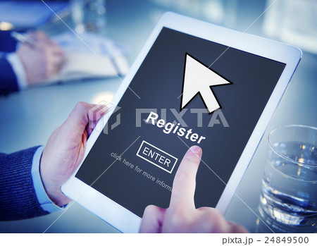Register Member Homepage Browsing Digital Concept Register Member Homepage Browsing Digital Concept 24849500
