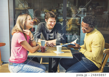 Friends Friendship Coffee Cafe Smiling Concept 24849897