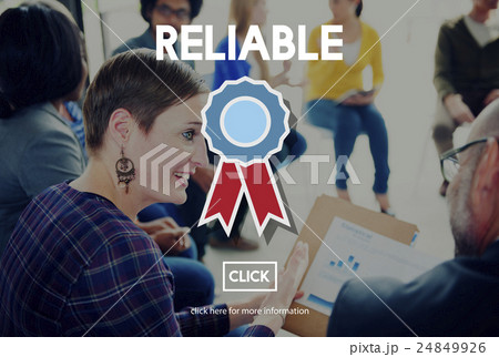Reliable Trusty Badge Responsible Concept 24849926