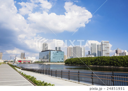 東京ベイエリア　豊洲の湾岸都市風景 24851931
