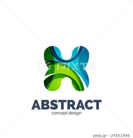 Vector set of abstract letter business logo icons 24851998