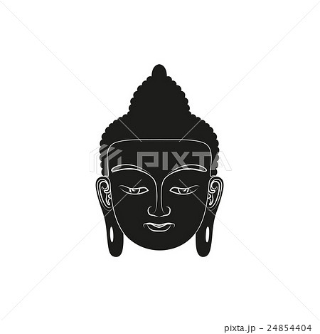 Head of Buddha. Vector illustration isolated 24854404