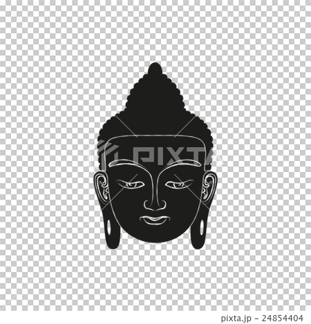 Head of Buddha. Vector illustration isolated 24854404