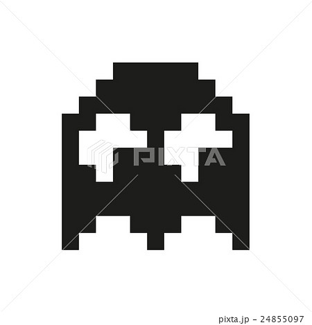 Ghosts monster racing. Arcade Retro game icon 24855097