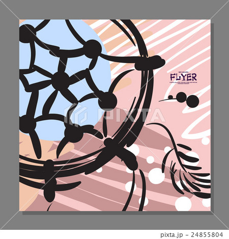 Unique flyer with Dreamcatcher on the background. 24855804