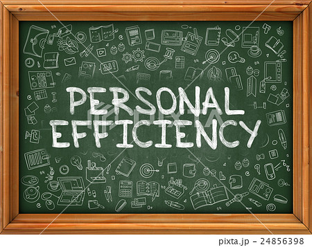 Personal Efficiency - Hand Drawn on Green Personal Efficiency - Hand Drawn on Green 24856398