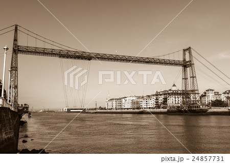 The Bizkaia suspension bridge in Portugalete Spain 24857731