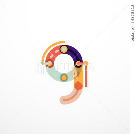 Linear initial letters, logo branding concept 24858212