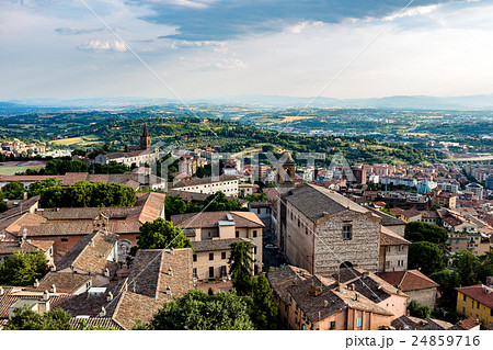 Perugia skyline from the old town, Italy. 24859716