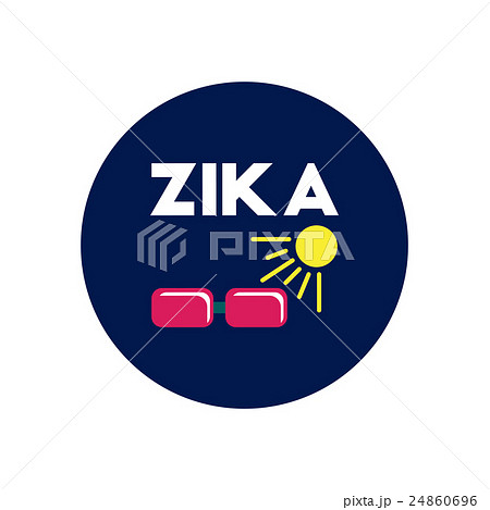 Vector icon on circle various symptoms of Zika Vector icon on circle various symptoms of Zika 24860696