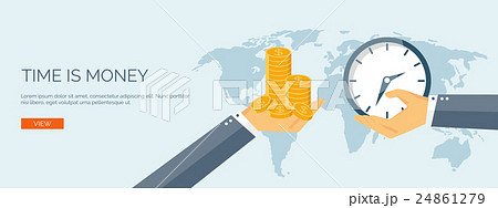 Vector illustration. Flat saving money concept Vector illustration. Flat saving money concept 24861279