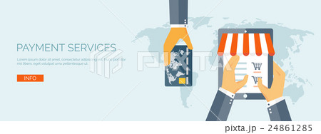 Vector illustration. Flat header. Shopping. Web Vector illustration. Flat header. Shopping. Web 24861285