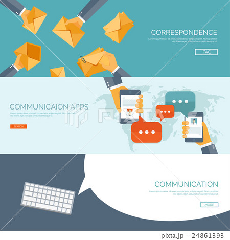 Vector illustration.  Global communication. Social 24861393