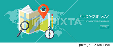 Flat travel background. Summer holidays, vacation 24861396