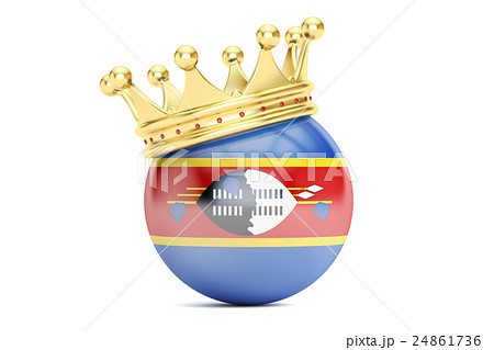 Crown with flag of Kingdom of Swaziland Crown with flag of Kingdom of Swaziland 24861736
