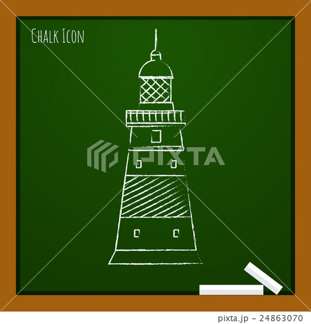 Vector lighthouse icon 24863070