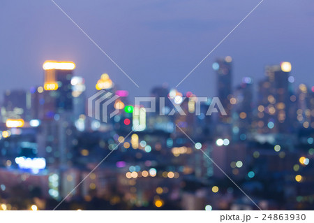 Abstract blurred bokeh lights, big city Abstract blurred bokeh lights, big city 24863930