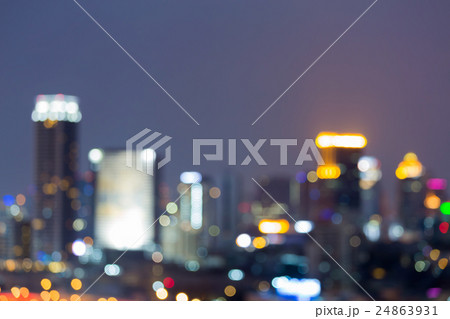 Blurred bokeh lights office building downtown Blurred bokeh lights office building downtown 24863931