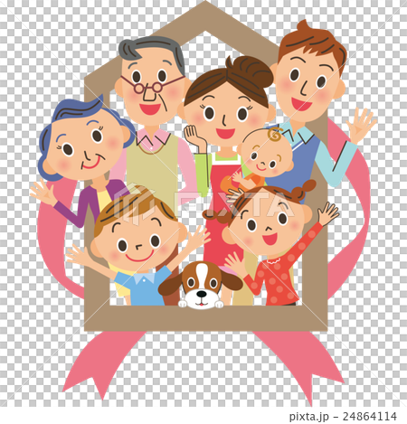 House three generations family 24864114