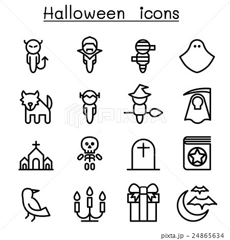 Halloween icon set 24865634